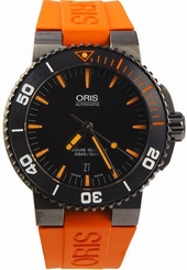 Oris-73376534158RS Aquis Date Mens Watch - Grey Dial Stainless Steel Automatic