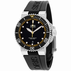 Oris Aquis Automatic Black Dial Silicone Strap Men's Watch 73376534127RS