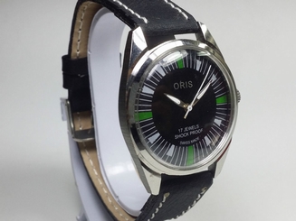 VINTAGE ORIS 17 JEWELS HAND-WINDING SWISS MOVEMENT MEN'S ANALOG DIAL WRIST WATCH