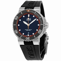 Oris Aquis Automatic Black Dial Silicone Strap Men's Watch 73376534128RS