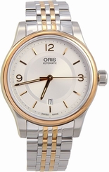 Oris 73375944331MB Watch Classic Date Mens Silver Dial Steel Automatic Movement
