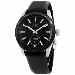 Oris Artix Black Dial Silicone Strap Men's Watch 73576624424RS