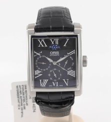 New Oris Jumbo Rectangular Automatic Day/Date Moon phase Watch 01581 7658 4074