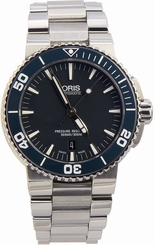 Oris Aquis Blue Dial Stainless Steel Men's Watch 73376534155MB 845960025980
