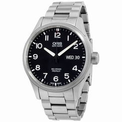 Oris Automatic Black Dial Stainless Steel Men's Watch 75276984164MB