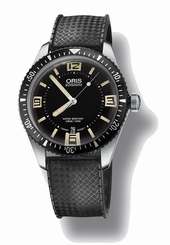 New Oris Heritage Divers Rubber Strap Men's Watch 73377074064RS