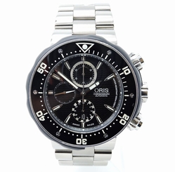 Oris Pro Diver Chronograph Black Dial Titanium 51mm Self-Winding Automatic