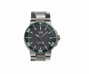 New ORIS Aquis Date 733 7653 4137M Grey Dial Automatic Men's Watch, MD