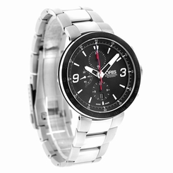 Oris TT1 Mens Black Bezel Swiss Automatic Chrono Watch 67476594174MB