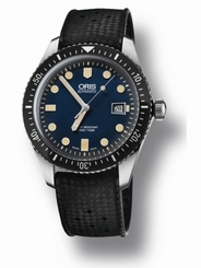 NEW ORIS HERITAGE DIVERS SIXTY-FIVE 42MM BLACK RUBBER STRAP 733 7720 4055