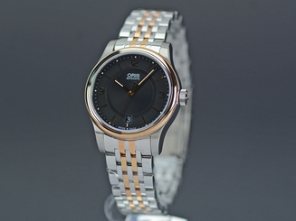 Pre-Owned/Never Used ORIS SS Black Men's AT Watch 01 733 7578 4334-07 8 18 63,MR 5709868385551
