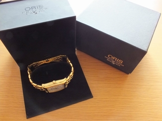 Oris Regulator Tonneau Classic Gold Plated Bracelet Boxed Automatic 1996 beauty