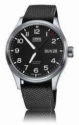 NEW ORIS 75276984164 BIG CROWN ProPilot DAY DATE 752 7698 4164 Black Textile
