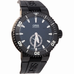 Oris Men's 73976747754RS Aquis Analog Display Swiss Automatic Black Watch