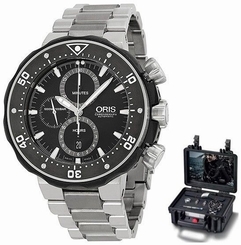 ORIS PRO DIVER 77476837154MB+RS BRAND NEW CHRONOGRAPH MENS LUXURY WATCH KIT