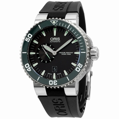 Oris Aquis Gray Dial Silicone Strap Men's Watch 74376734137RS