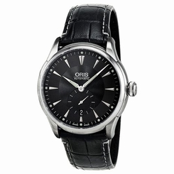 Oris Artelier Small Second Automatic Black Dial Mens Watch 01 623 7582 40... New
