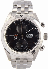 Oris Men's 67476614174MB Black Dial Stainless steel Automatic Movement 44mm