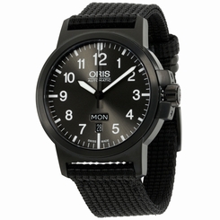 Oris Black Dial Nylon Strap Men's Watch 73576414733TSBLK