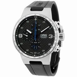 Oris Williams F1 Black Dial Silicone Strap Men's Watch 77477174164RS