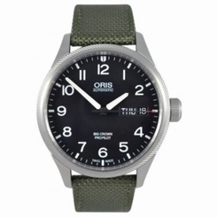 NEW ORIS 75276984164 BIG CROWN ProPilot DAY DATE 752 7698 4164 OLIVE Textile
