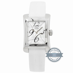 Oris Rectangular Date 2008 561 7620 4064 LS Auto Steel Ladies Strap Watch