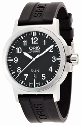 New Oris 735 7641 4164R BC3 Advanced Day Date SS x Rubber Automatic Men Watch,AS