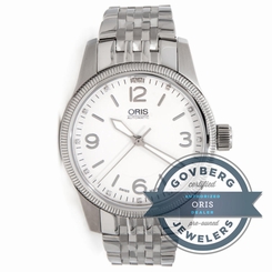  Oris Big Crown 733 7649 4031 MB Auto 38mm Steel Diamond Markers Bracelet Watch 