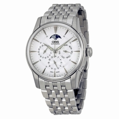 New ORIS Artelier Complication 781 7703 4031M SS Automatic 50M Men's Watch,AS