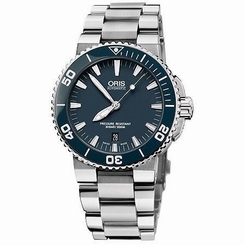 Oris Aquis Blue Dial Mens Watch 733-7653-4155MB
