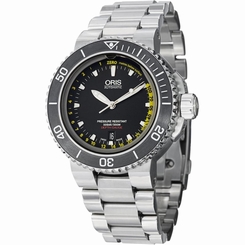 ORIS AQUIS DEPTH GAUGE MEN'S 49MM AUTOMATIC SAPPHIRE DATE WATCH 73376754154MB