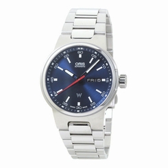 New Oris Williams F1 735.7716.4155M SS x Automatic 100M Blue Dial Men's Watch,AS