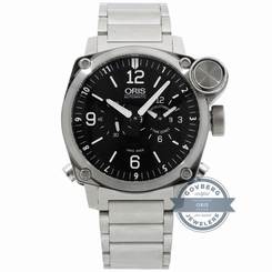 Oris BC4 Flight Timer Chrono 690 7615 4164 MB Auto Steel Mens Bracelet Watch