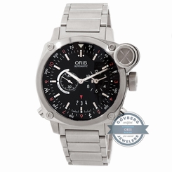 Oris BC4 Flight Timer 690 7615 4154 MB Auto 42.5mm Steel Mens Bracelet Watch GMT