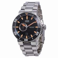 ORIS Aquis Automatic Black Dial Stainless Steel Men's Watch 743 7673 4159