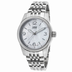 Oris 0173376494066-0781976 Mens Mop Dial Watch with Stainless Steel Strap
