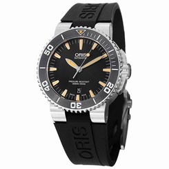 Oris Aquis Automatic Black Dial Stainless Steel Mens Watch 733-7653-4159RS