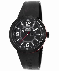 NIB ORIS MEN"S TT1 WILLIAMS F1 TEAM AUTOMATIC BLACK! 3576514764-0742506B-SD