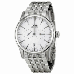 01 749 7667 4051-07 8 21 77 Oris Artelier Regulateur Automatic Silver Guilloche