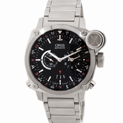 Oris BC4 Flight Timer Black Date Auto Steel Bracelet Mens Watch 690 7615 4154MB 646986014312