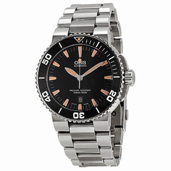 Oris Aquis Automatic Black Dial Stainless Steel Mens Watch 733-7653-4159MB