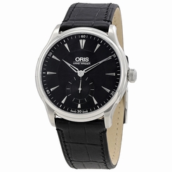 Oris Artelier Black Guilloche Dial Automatic Mens Watch 396-7580-4054LS