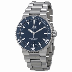 Oris Aquis Blue Dial Mens Watch 733-7653-4155MB