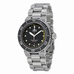 Oris Aquis Depth Gauge Black Dial Stainless Steel Mens Watch 733-7675-4154SET 845960060325