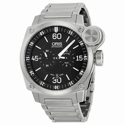 Oris BC4 Der Meisterflieger Automatic Black Dial Steel Mens Watch