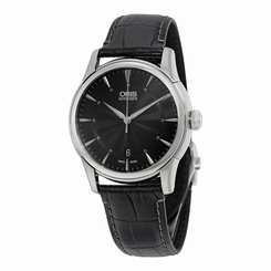 Oris Artelier Date Black Dial Stainless Steel Mens Watch 01 733 7670 4054-07 8