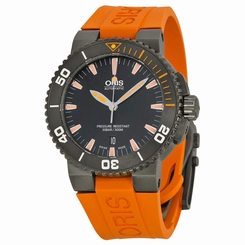 Oris Aquis Date Black Dial Black Rubber Mens Watch 01 733 7653 4259-07 4 26 34