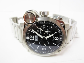 Oris BC4 Flight Timer Automatic Men's Stainless Steel Watch - 690-7615-4154