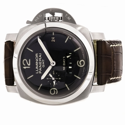 Panerai Luminor 1950 10 Days Steel Automatic Black Dial Strap Watch PAM 270 7612456351310
