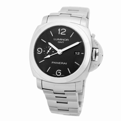 PANERAI Stainless Steel 44mm Luminor 1950 3 Days GMT PAM 329 Box Papers PERFECT